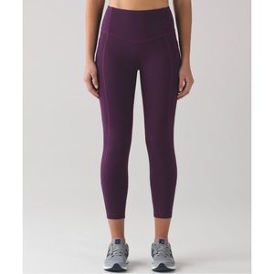 Lululemon All The Right Places Crop II Legging (23") Darkest Magenta 6